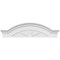 Ekena Millwork Segment Arch W/ Flankers 4 Spoke Architectural Grade PVC Pediment, 40"W x 11"H x 2-1/2"P PEDPS040X110SGF04 - alternate 6